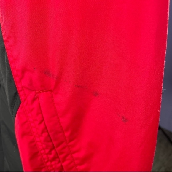 Vintage Columbia One Piece Snowsuit Snow Bib Ski Suit in Red Black Size Large - Picture 3 of 6